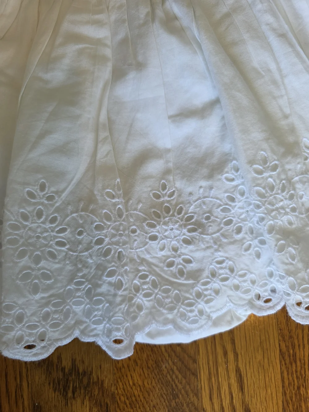 GAP White Eyelet Flutter Dress Baby